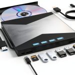 Wbacon 7 in 1 External DVD CD Drive USB 3.0 Laptop PC-0
