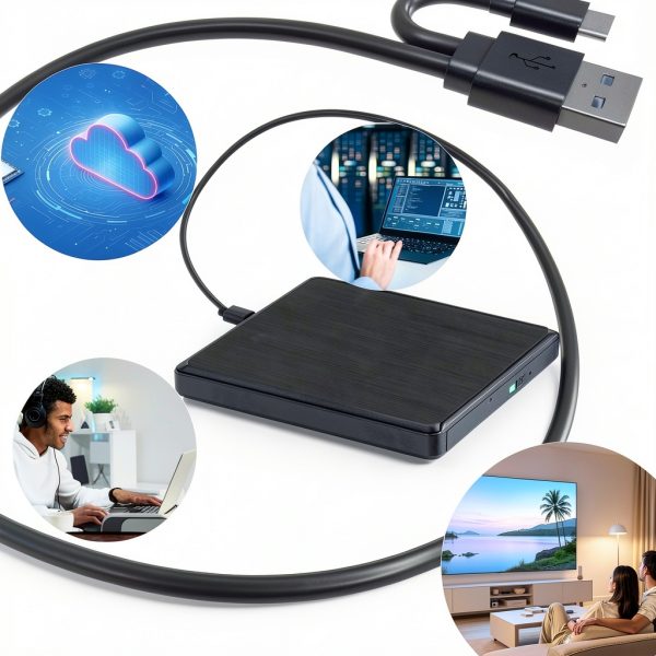 wintale External CD DVD Drive Laptop PC USB 3.0-7