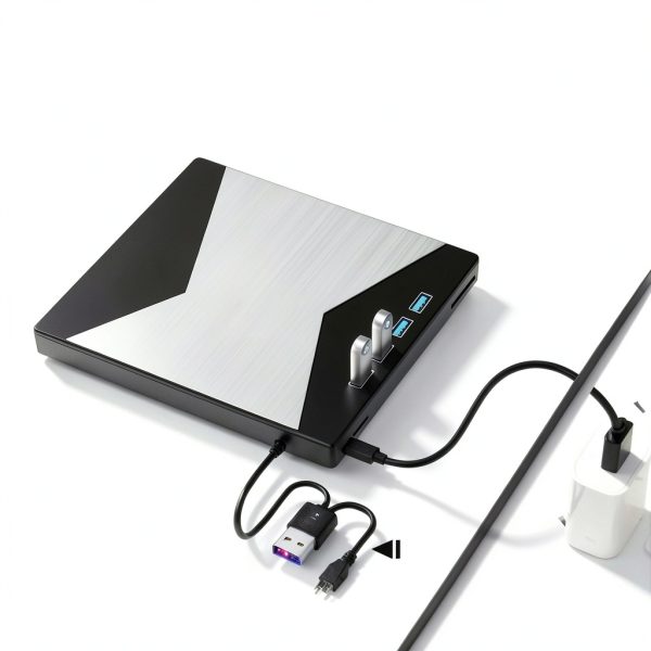 Wbacon 7 in 1 External DVD CD Drive USB 3.0 Laptop PC-6