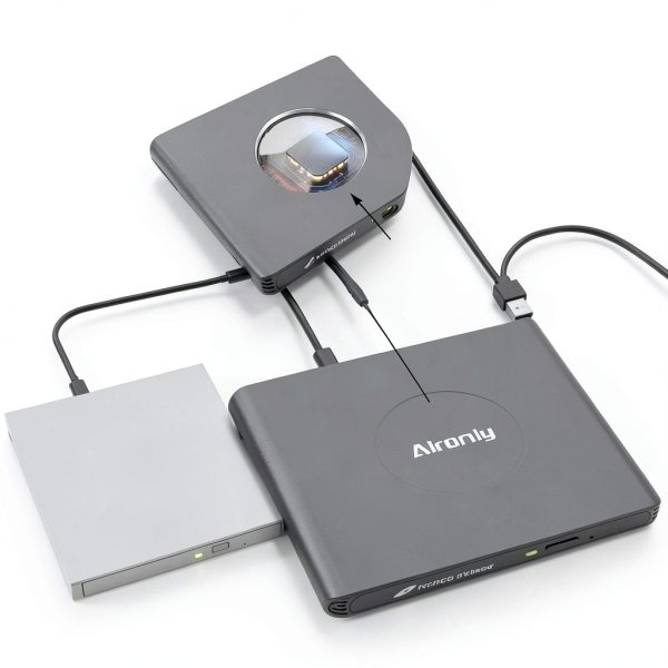 External CD DVD Drive Alronly USBC 8x DVD 24x CD-1