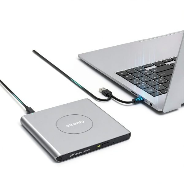 External CD DVD Drive Alronly USBC 8x DVD 24x CD-3