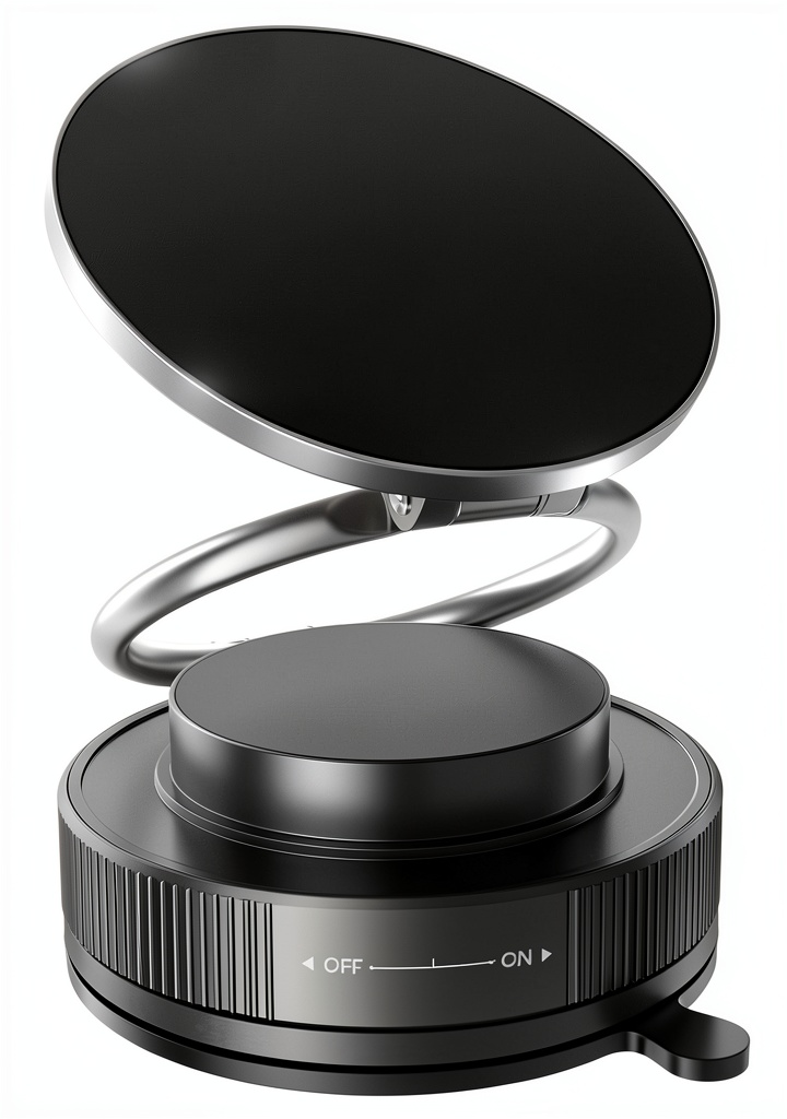 MARUVI Matte Black Magnetic Car Phone Holder