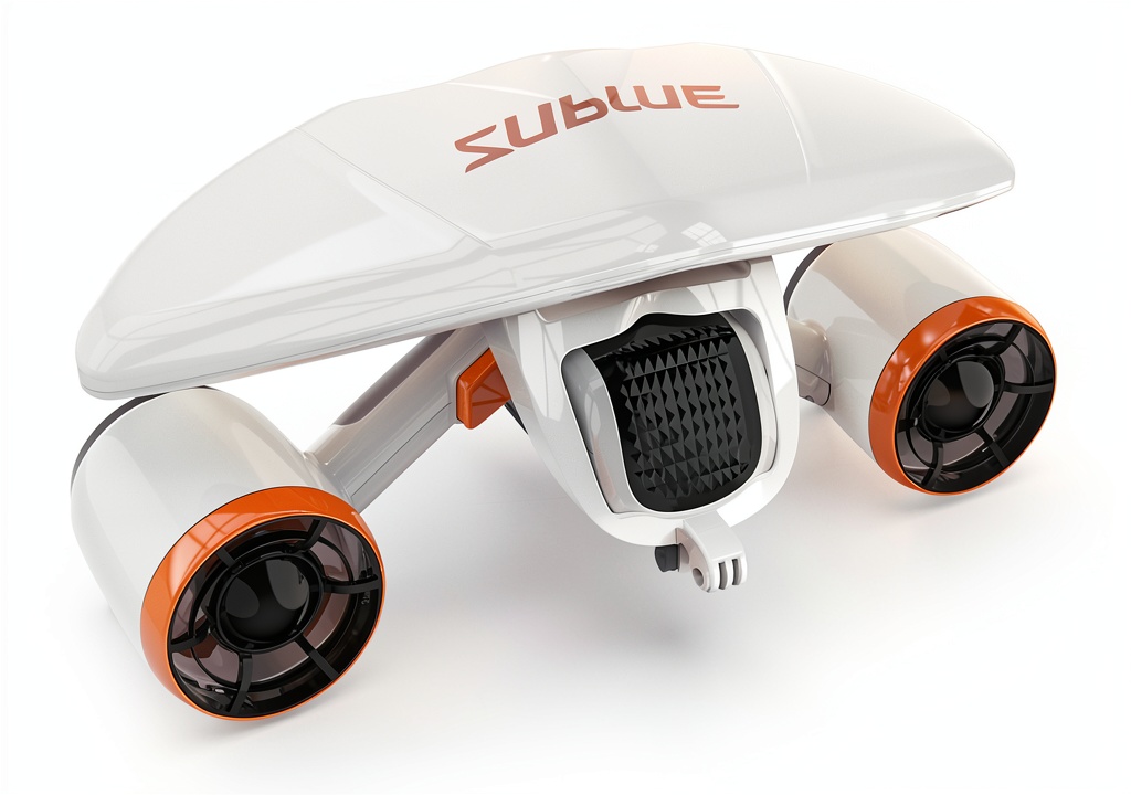 Installing Sublue MixPro Underwater Scooter Carbon Fiber on a wooden desk